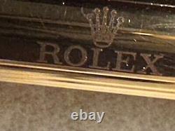Nouveau Stylo À Bille En Or Torsadé Rolex (encre Bleue) Avec Boîte Vintage Rare