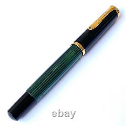 Pelikan 400 Noir / Vert Fontaine Pen M Nib Box