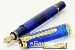 Pelikan Blue Ocean Limited Edition M800 Old Style Fountain Pen Gt 18c M Box