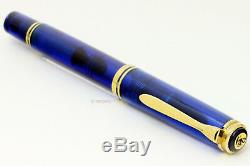 Pelikan Blue Ocean Limited Edition M800 Old Style Fountain Pen Gt 18c M Box