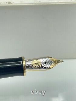 Pelikan Souveran M800 Fountain Pen Black Gt 18c Fine Nib New Boxed