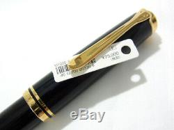 Pelikan Utilisé Fountain Pen Souveran M1000 Noir 18k F Nib Avec La Boîte De Jp