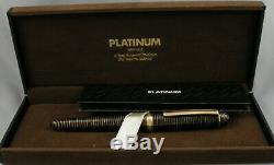 Platinum 3776 Cha-ringu Celluloid & Gold Fountain Pen In Box -1990 18kt Nib Les Environs