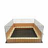 Puppy Dog Whelping Box Play Pen Folding Fence Door Gate Welping Pig Rails Cage
