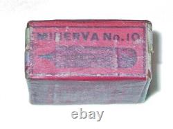 Rare Nouveau Et Scellé 1889 Antique Minerva Steel Pen Works Box Indianapolis, In