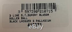 Roller S. T. Dupont D Line Blason, Palladium, # 412671, Nouveau Dans La Boîte