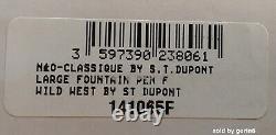 S. T. Dupont L. E Wild West Étui À Stylo Et Stylo Convertible 141065 Nouveauté En Boîte