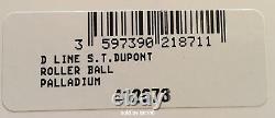 S. T. Dupont Line D Rollerball Pen Silver Arabesque 412673 (st412673) Nouveau Dans La Boîte
