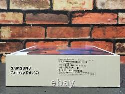 Samsung Galaxy Comprimé S7+ 128 Go 12.4 Super Amolled Clavier Stylo Noir Ouvert Box