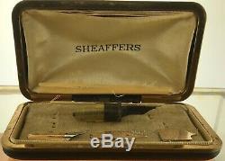 Sheaffer Fountain Pen Production Nib Afficher Boxed Parts Solid Gold Scarce