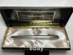 Sheaffer Imperial Fountain Pen En Argent Avec Boîte
