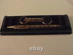 Stylo À Bille Cross Jewel Gold Scroll Design & Key Ring Nouveau Dans La Boîte