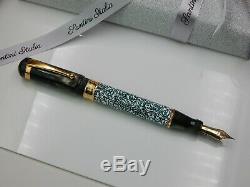 Stylo Plume Santini Italia Plume En Or 18 Kt Cachemire Nouvelle Boxed Made In Italy