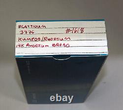 Stylo-plume édition limitée RARE PLATINUM KUMPOO avec plume en or 14K, neuf dans sa boîte