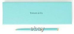 Tiffany & Co. Purse Pen 10494397 Tiffany Bleu & Laiton Avec Pochette, Boîte Et Sac Nouveau