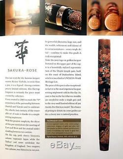 Très Rare 2005 Dunhill Namiki Maki-e Sakura Rose Fountain Pen New Boxed