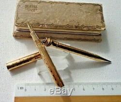 Vintage Eversharp Wahl Gold Rempli Plume & Crayon Avec Box 14k Nib Flex