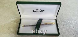 Vintage Jaguar Ballpoint Stylo De Luxe, Authentic Green Box-nouveau Vieux Stock
