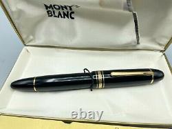 Vintage Montblanc 149 Diplomat Fountain Pen 14k Fine Flexible Nib Boxed