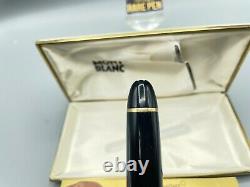 Vintage Montblanc 149 Diplomat Fountain Pen 14k Fine Flexible Nib Boxed
