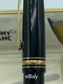 Vintage Montblanc 149 Fountain Pen Diplomat 14k Fine Pointe Boxed