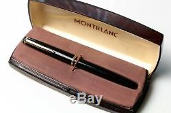 Vintage Montblanc Pen Monte Rosa Hexagonal 14k 585 Or Nib Dans Box