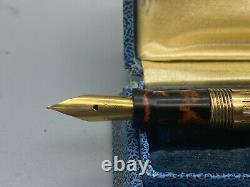 Vintage Or Rare Wahl Rempli Console Design Fountain Pen # 2 Nib Flexible Boxed