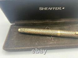 Vintage Sheaffer Imperial Fountain Pen 14k Or Rempli 14k Fine Nib Boxed