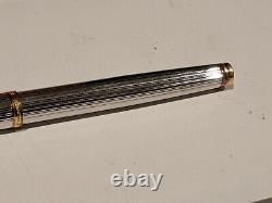 Vintage Waterman Ideal Sterling Silver 18k 750 Gft Fountain Pen Nib Rare Avec Boîte