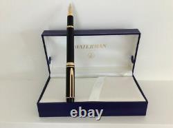 Waterman Le Man 100 Black Fountain Pen 18k Or Fine Pt Ideal Globe New In Box