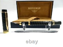 Waterman Le Man 100 Opera 18k Gold Nib Chased Black Fountain Pen Withoriginal Box