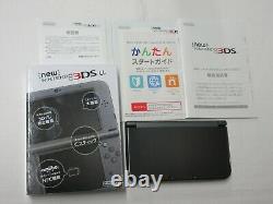 Y6700 Nouveau Nintendo 3ds LL XL Console Metallic Noir Japon Avec Boîte Stylo Stylet